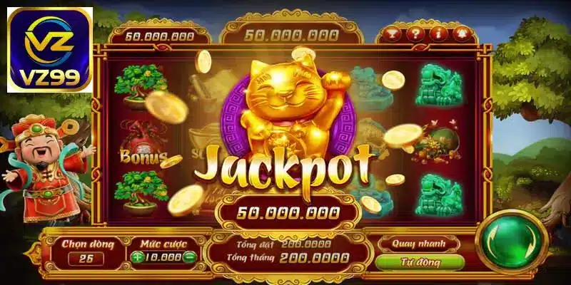 Các Slot Game nằm trong top nổi bật tại trang chủ Vz99 hiện nay 